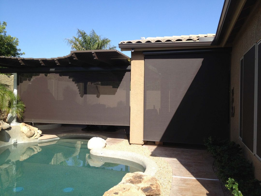 Roll Down Patio Shades Phoenix AAA Sun Control