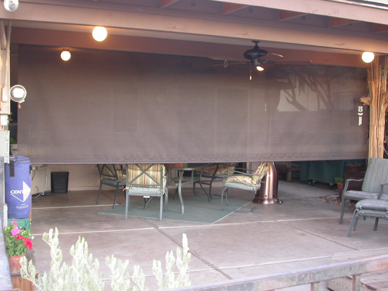 Roll Down Shades for Patios