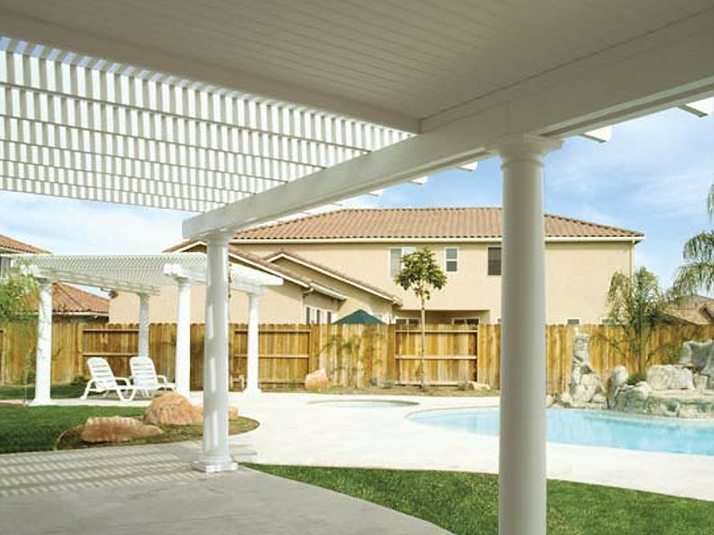 Alumawood Newport Solid Shade Structures AAA Sun Control