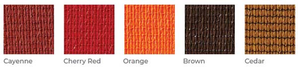 Available Colors for Sun Shade Sail Awnings
